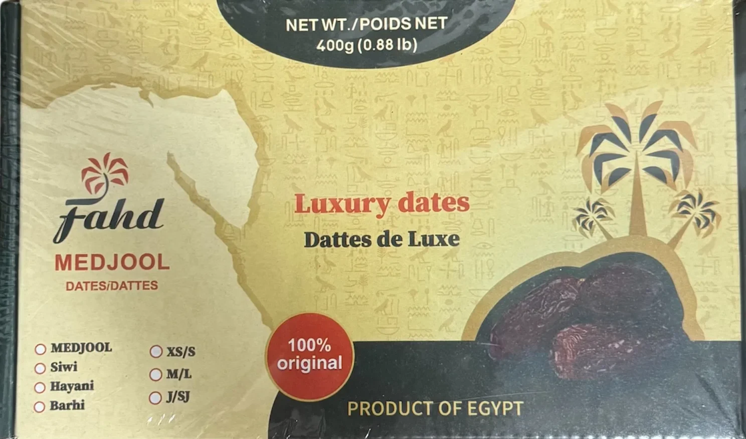 Dates - Egypt Medjool 400g ea
