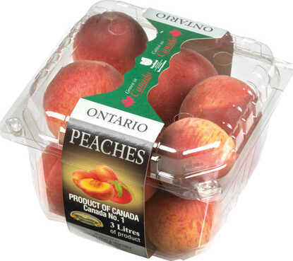 Peaches Ontario 6 x 3 Basket